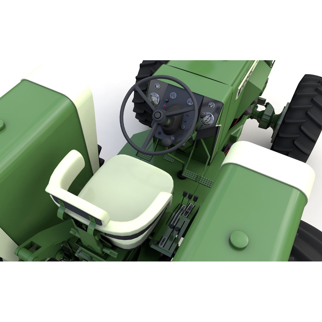 Oliver 2255 4WD Tractor 3D Model – High Detail PBR Asset, FBX, OBJ - View 11