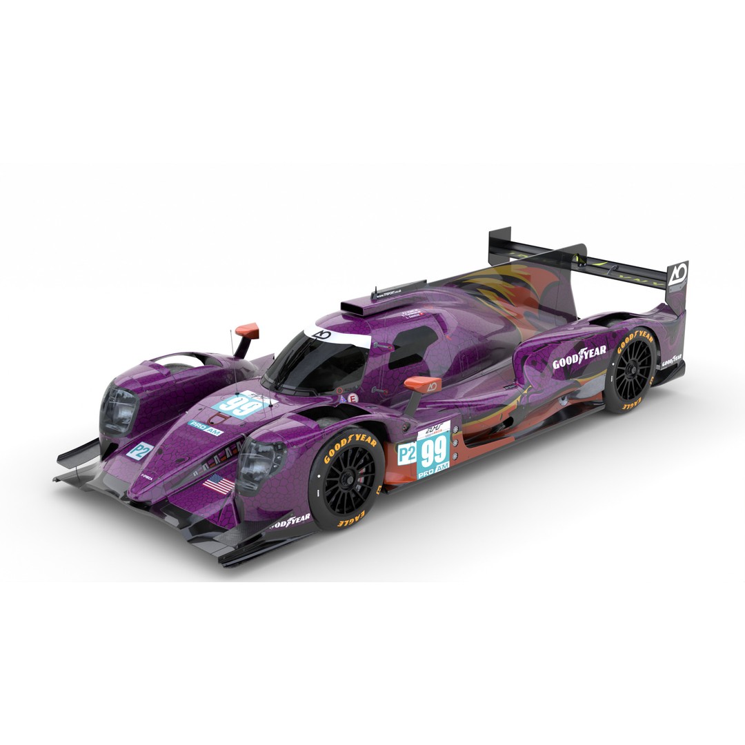 Oreca 07 LMP2 2025 3D Model – High-Quality Racing Asset, FBX, PBR - View 3