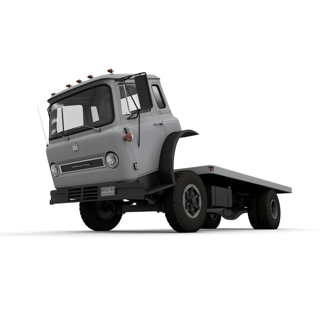 1963 International Loadstar CO1600 Truck 3D Model – High Detail, Game Ready, FBX - View 16