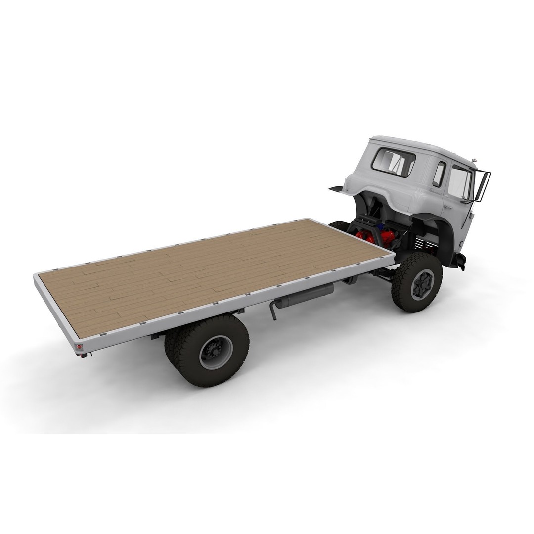 1963 International Loadstar CO1600 Truck 3D Model – High Detail, Game Ready, FBX - View 17