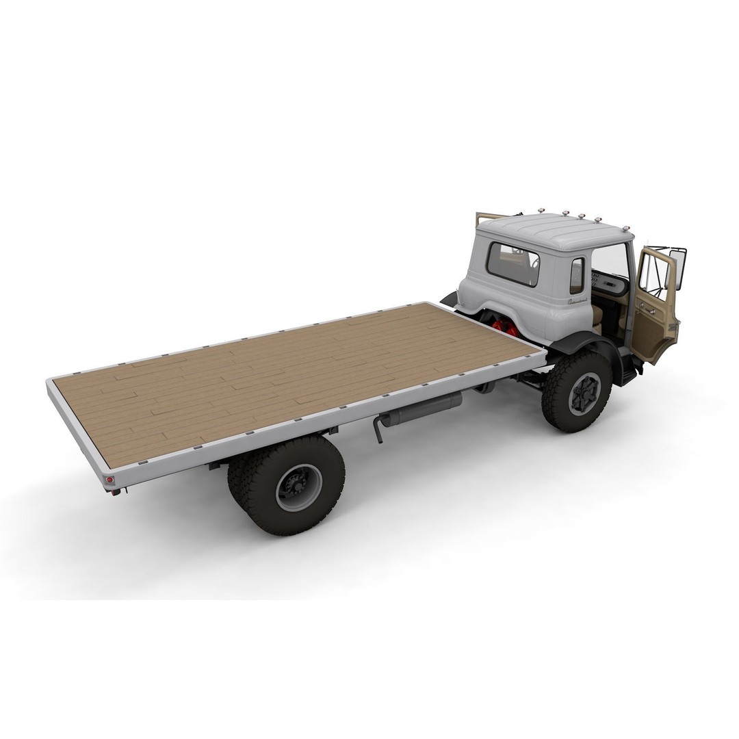 1963 International Loadstar CO1600 Truck 3D Model – High Detail, Game Ready, FBX - View 18