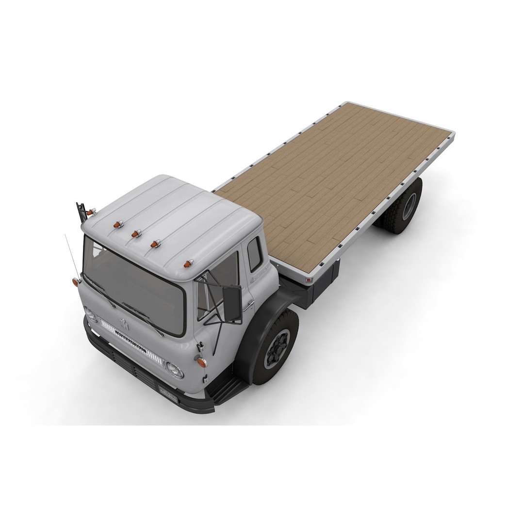 1963 International Loadstar CO1600 Truck 3D Model – High Detail, Game Ready, FBX - View 19