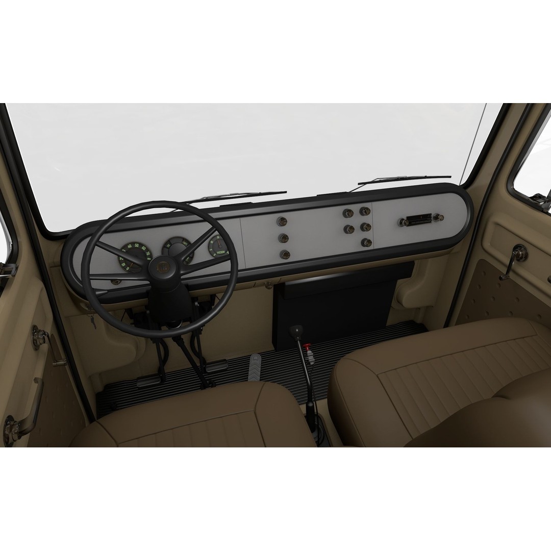 1963 International Loadstar CO1600 Truck 3D Model – High Detail, Game Ready, FBX - View 23