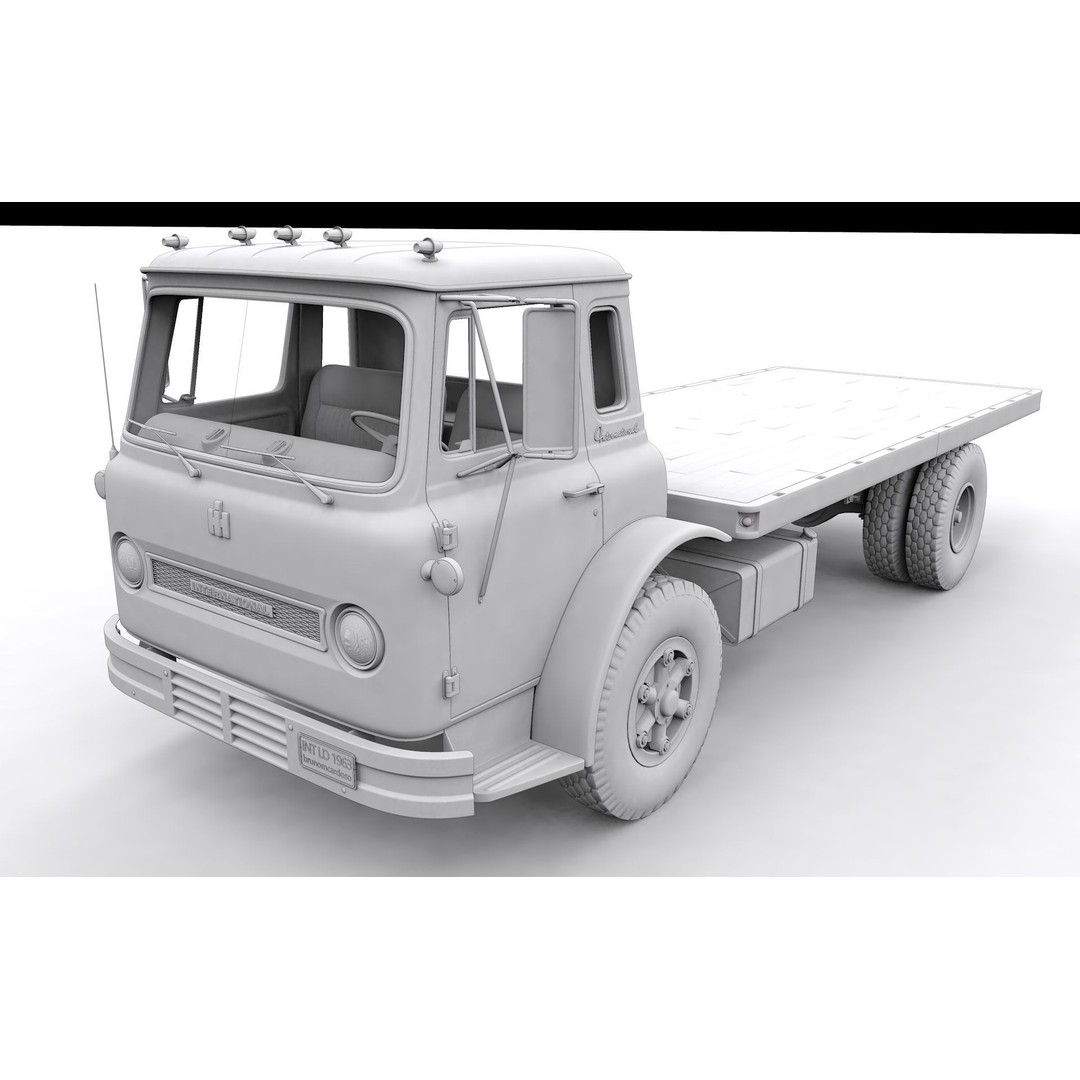 1963 International Loadstar CO1600 Truck 3D Model – High Detail, Game Ready, FBX - View 27