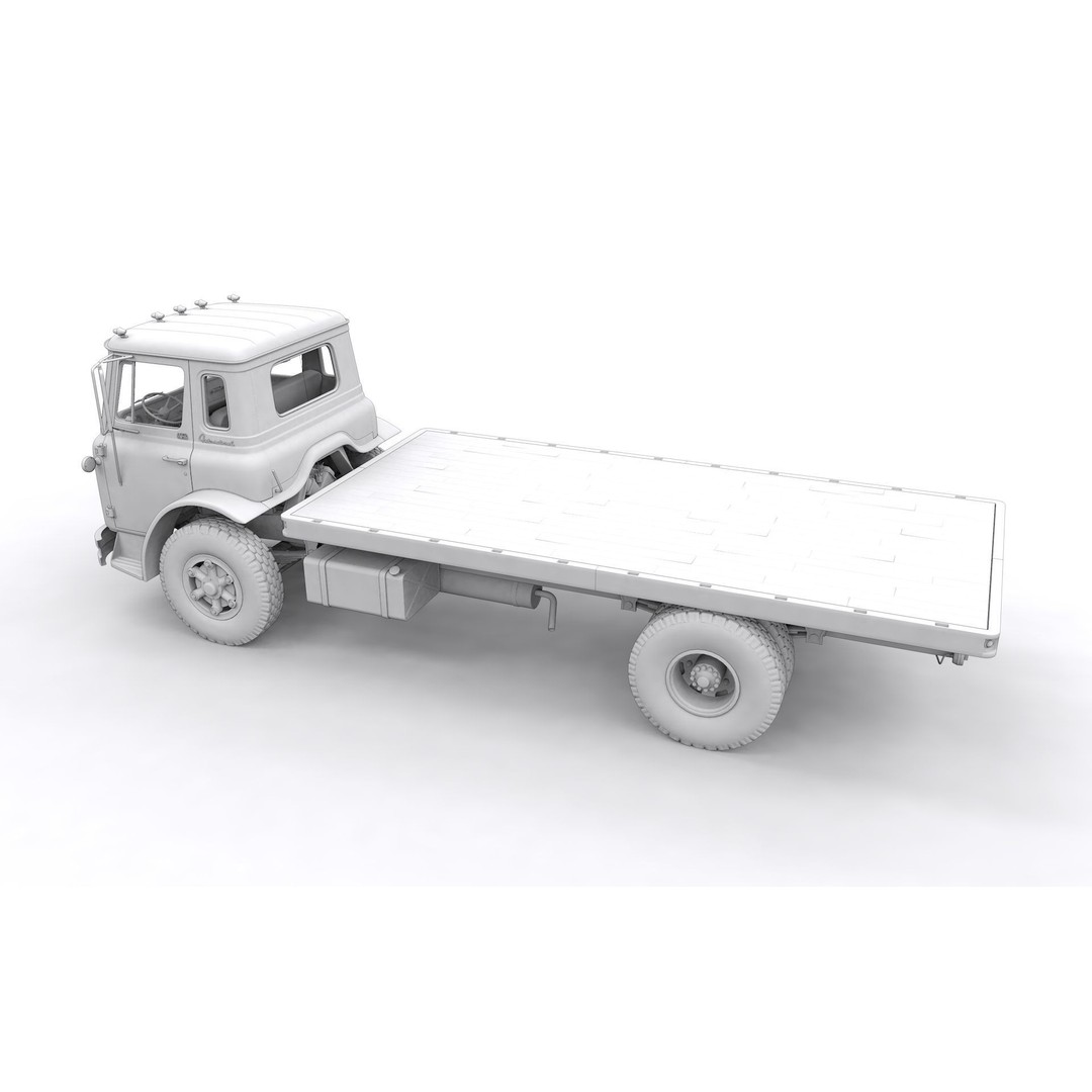 1963 International Loadstar CO1600 Truck 3D Model – High Detail, Game Ready, FBX - View 28