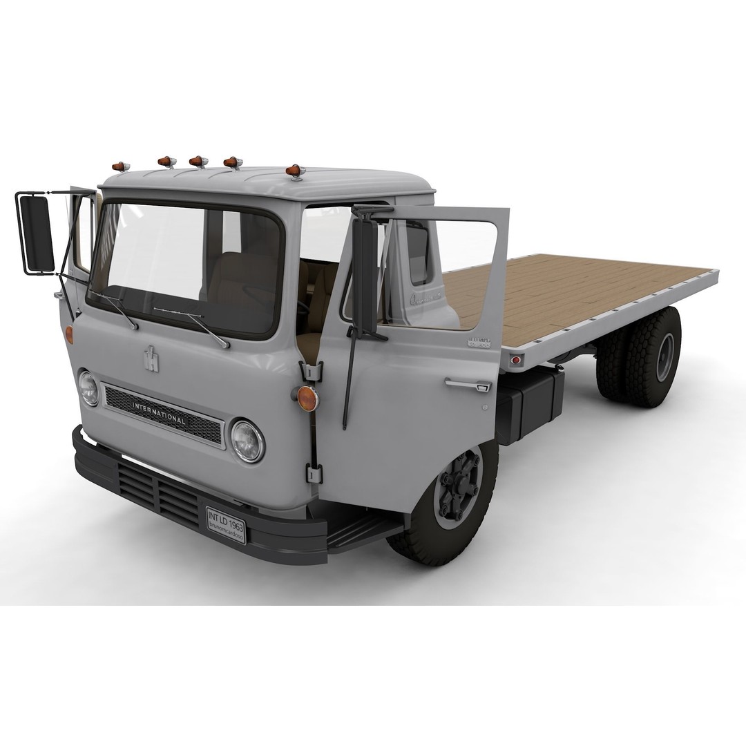1963 International Loadstar CO1600 Truck 3D Model – High Detail, Game Ready, FBX - View 3