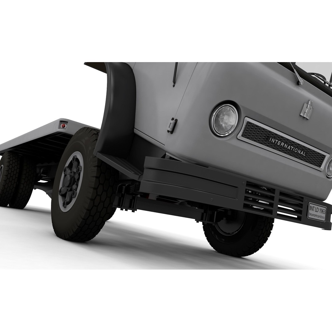 1963 International Loadstar CO1600 Truck 3D Model – High Detail, Game Ready, FBX - View 5
