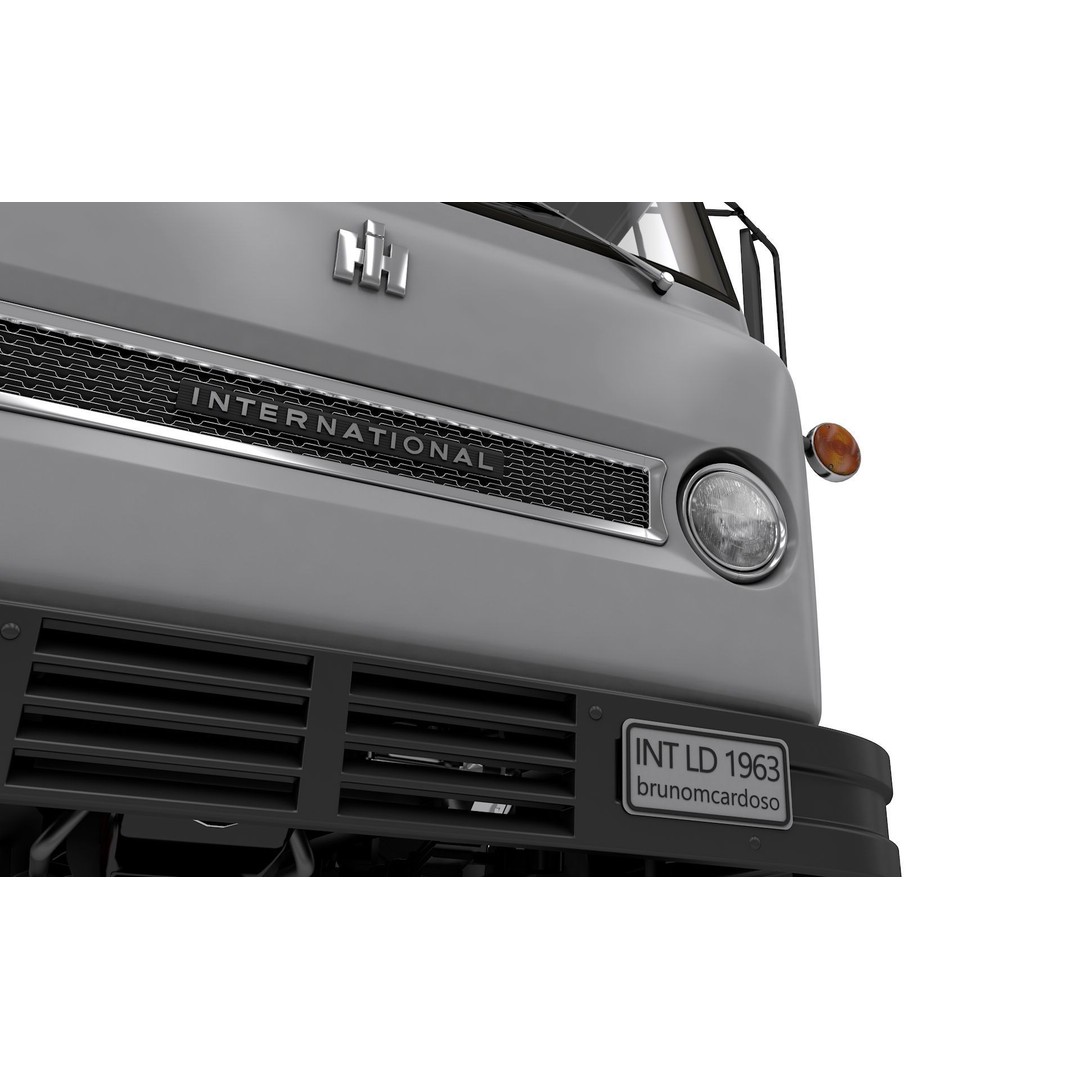 1963 International Loadstar CO1600 Truck 3D Model – High Detail, Game Ready, FBX - View 6
