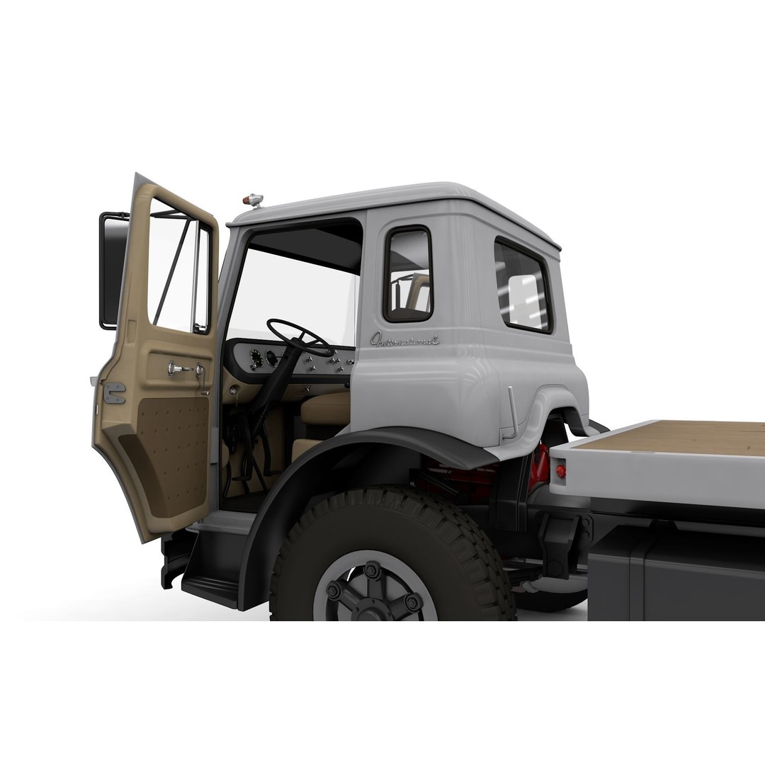 1963 International Loadstar CO1600 Truck 3D Model – High Detail, Game Ready, FBX - View 9