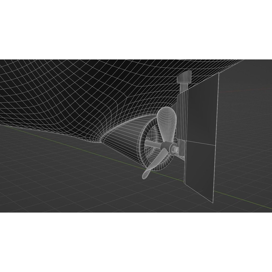 Historical Fleet Oiler 3D Model – Low Poly PBR Game Asset, FBX - View 21