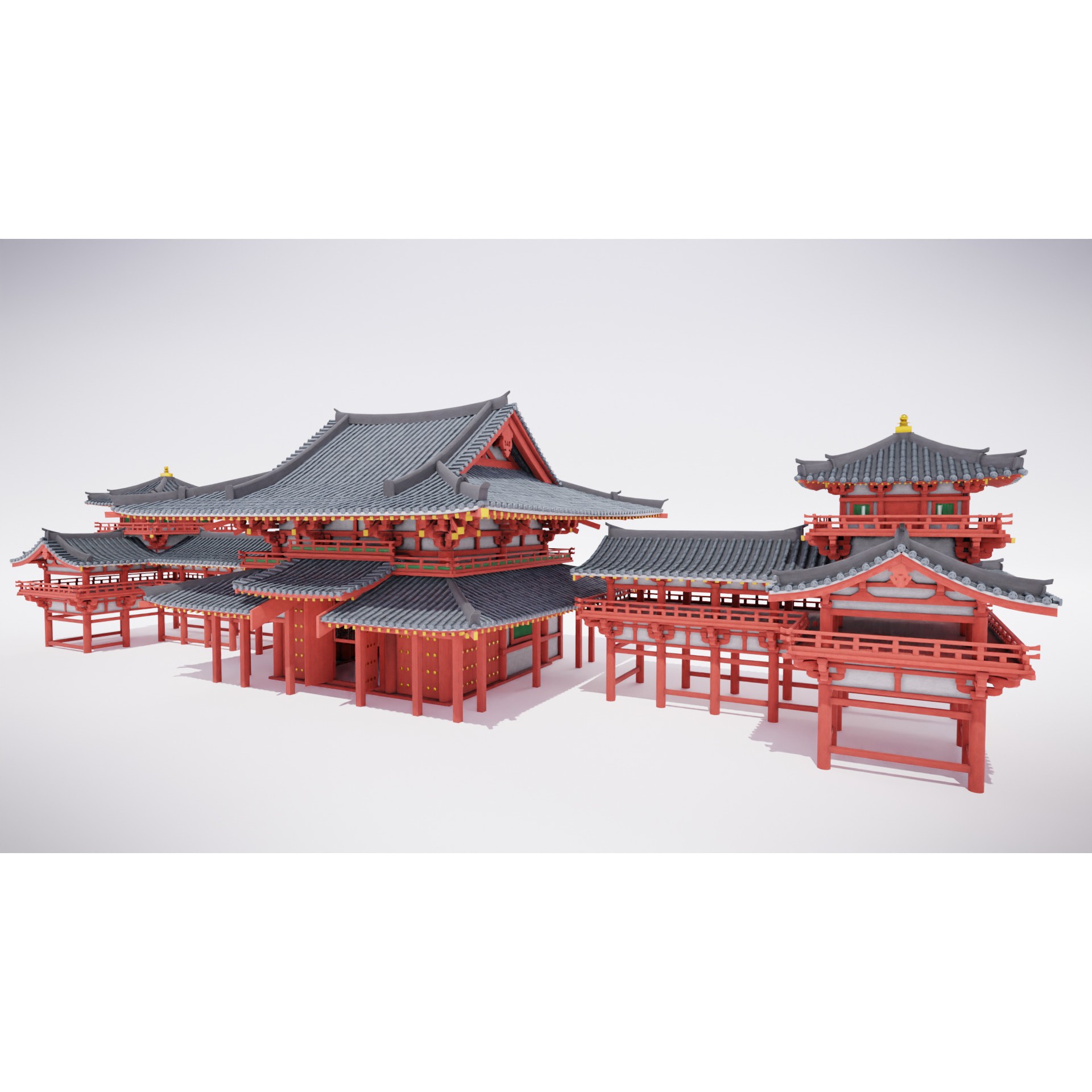 Japanese Temple Pack - Game-Ready 3D Model - View 14