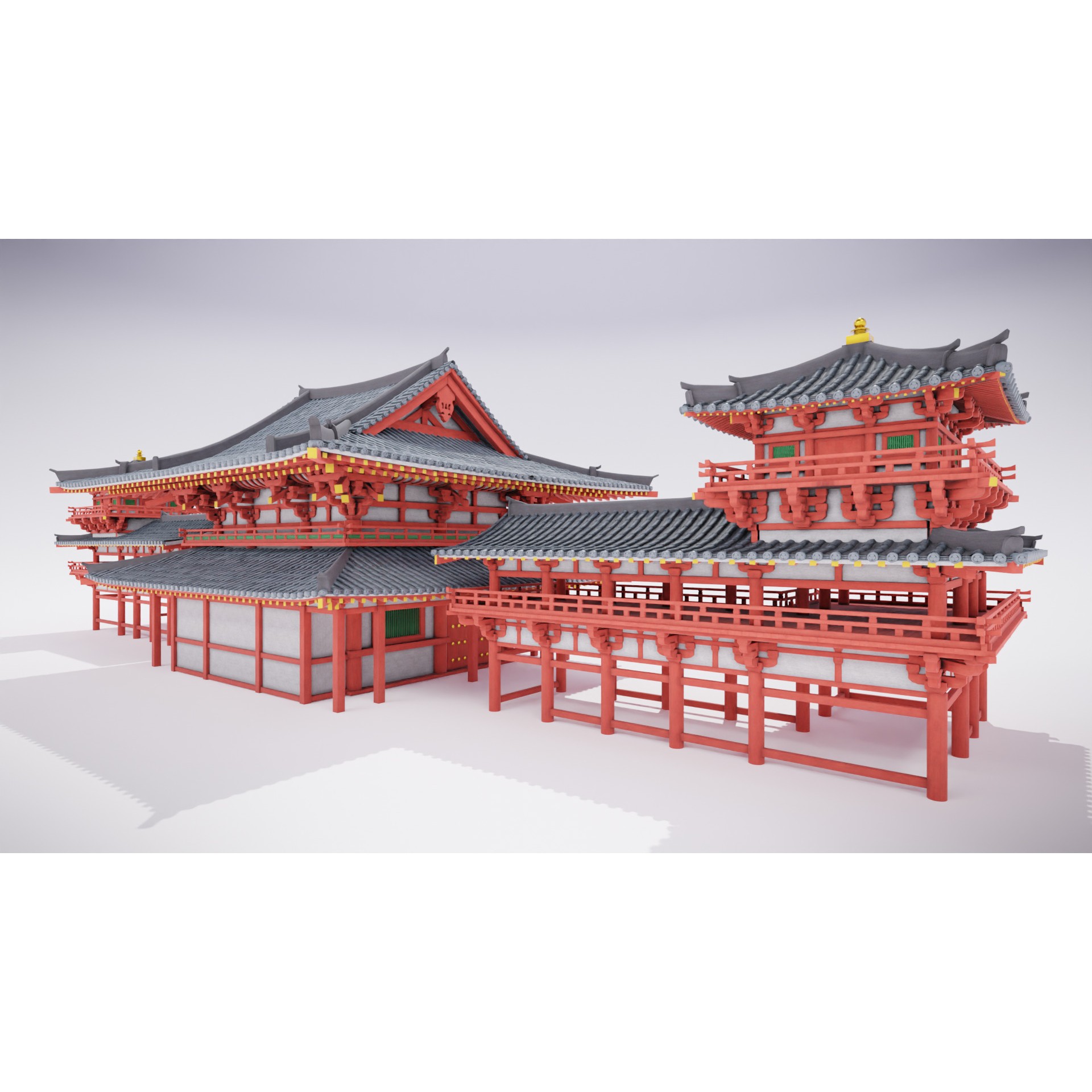 Japanese Temple Pack - Game-Ready 3D Model - View 17