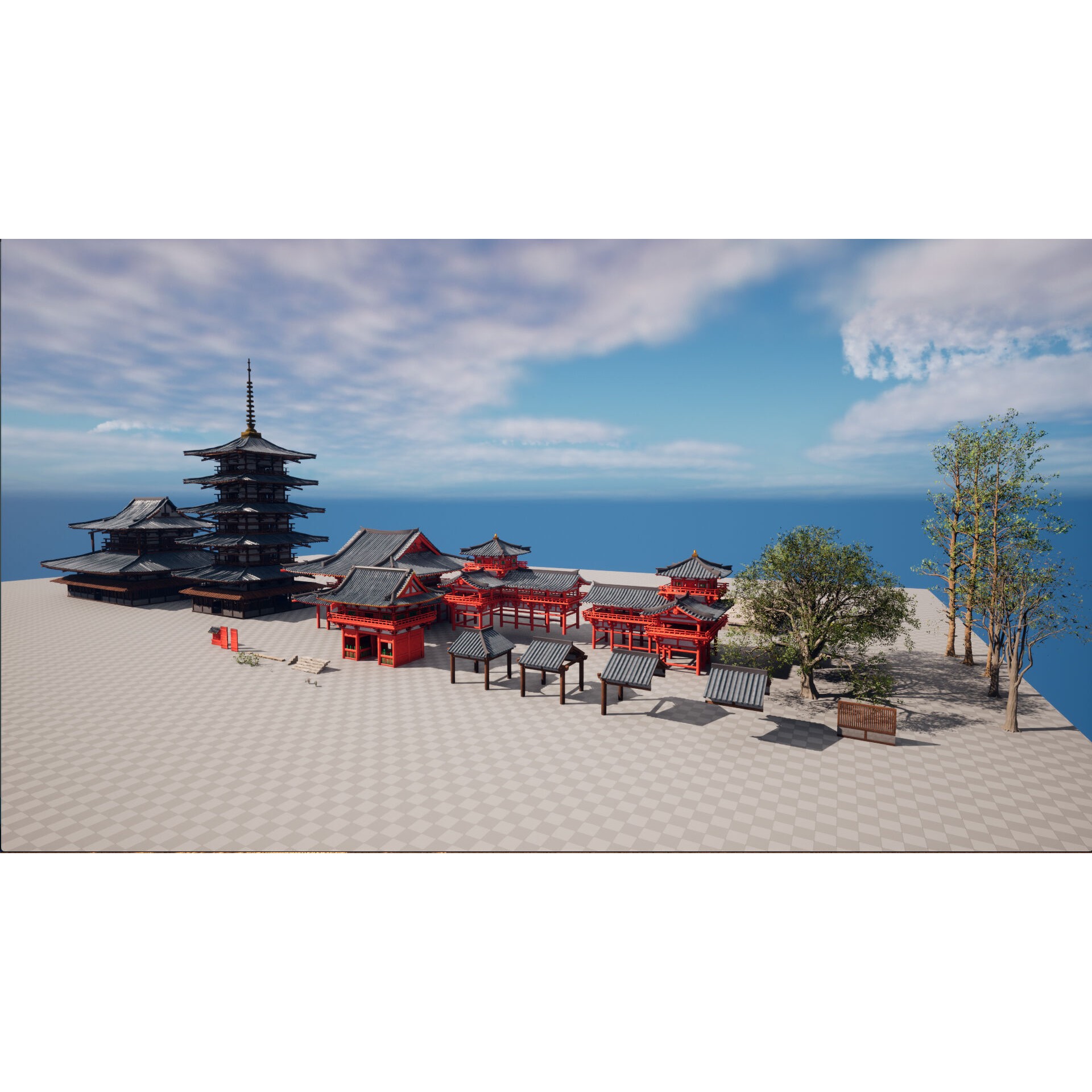 Japanese Temple Pack - Game-Ready 3D Model - View 18