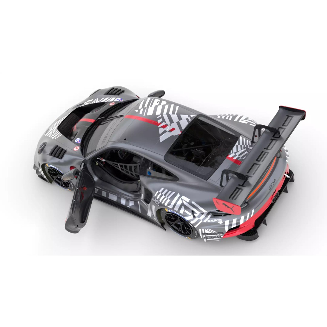 Porsche 911 GT3 R Evo 2026 3D Model – Racing Car, Game Ready, PBR - View 17