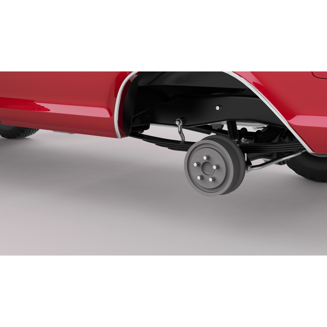 Pickup F250 3D Model – Antique American Truck, FBX, OBJ, Game Ready - View 64