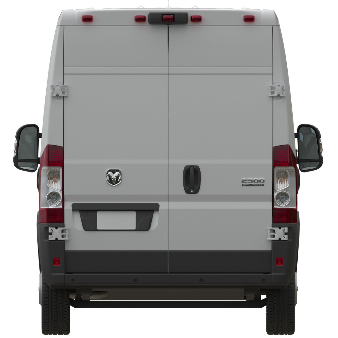 2024 Ram ProMaster L3H2 3D Model – Detailed Cargo Van, FBX, OBJ - View 10