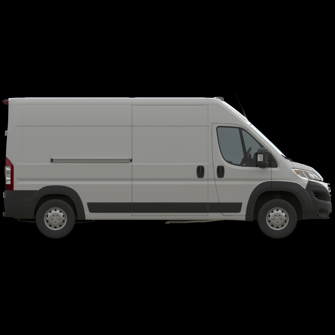 2024 Ram ProMaster L3H2 3D Model – Detailed Cargo Van, FBX, OBJ - View 11