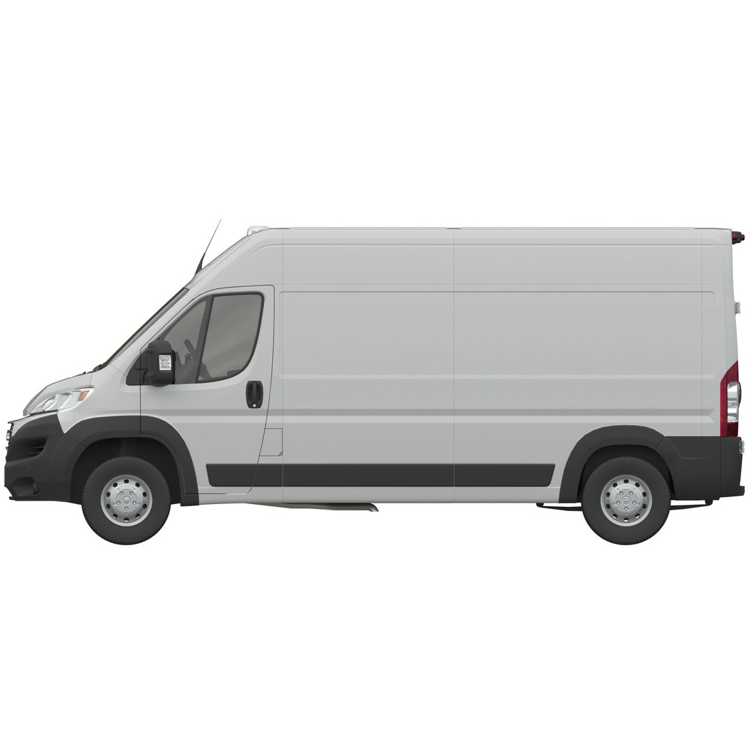 2024 Ram ProMaster L3H2 3D Model – Detailed Cargo Van, FBX, OBJ - View 12