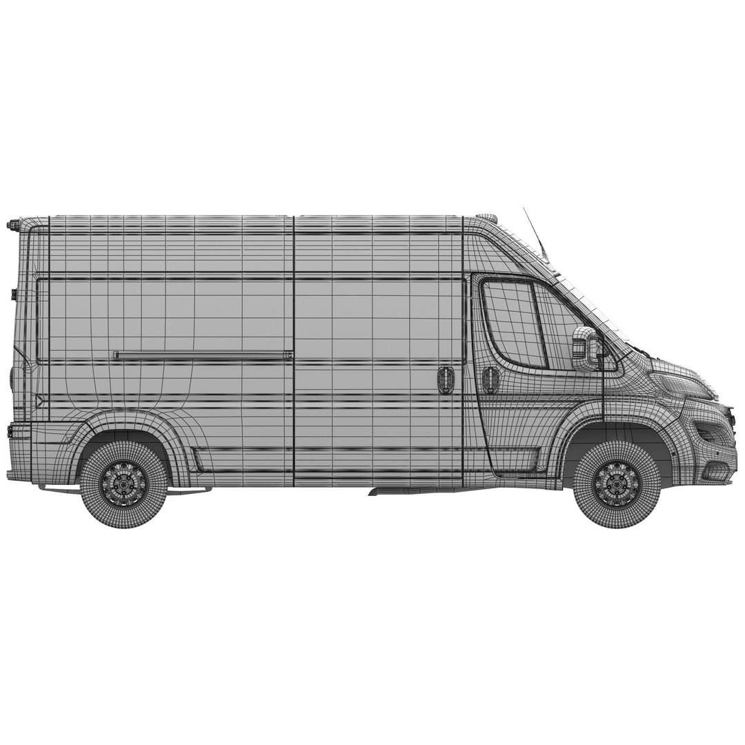 2024 Ram ProMaster L3H2 3D Model – Detailed Cargo Van, FBX, OBJ - View 20