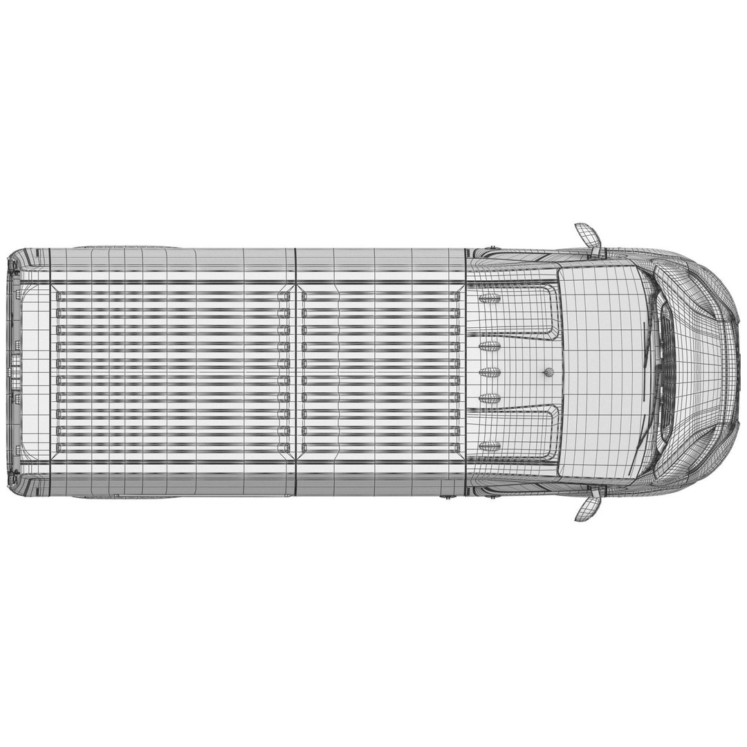 2024 Ram ProMaster L3H2 3D Model – Detailed Cargo Van, FBX, OBJ - View 22