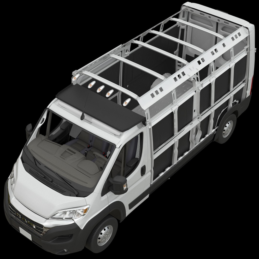 2024 Ram ProMaster L3H2 3D Model – Detailed Cargo Van, FBX, OBJ - View 23