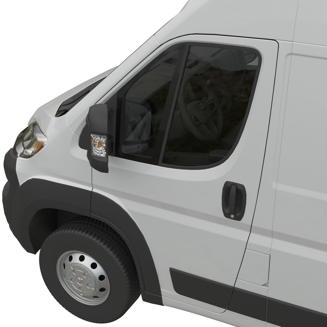 2024 Ram ProMaster L3H2 3D Model – Detailed Cargo Van, FBX, OBJ - View 8