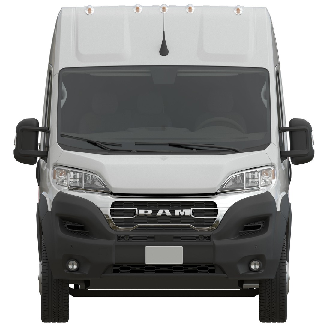2024 Ram ProMaster L3H2 3D Model – Detailed Cargo Van, FBX, OBJ - View 9