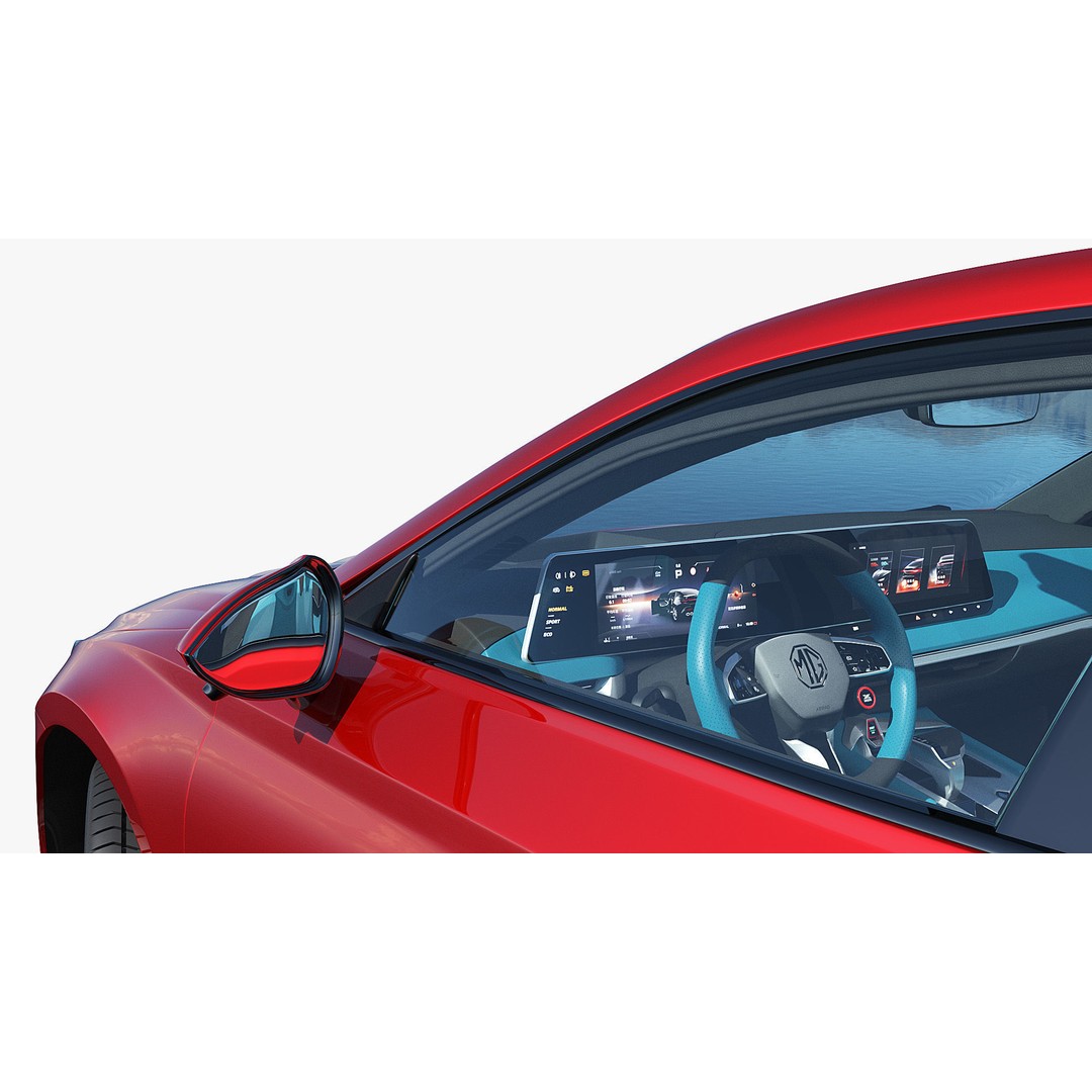 2025 MG7 3D Model – Sport Coupe with Interior, FBX & OBJ Formats - View 10