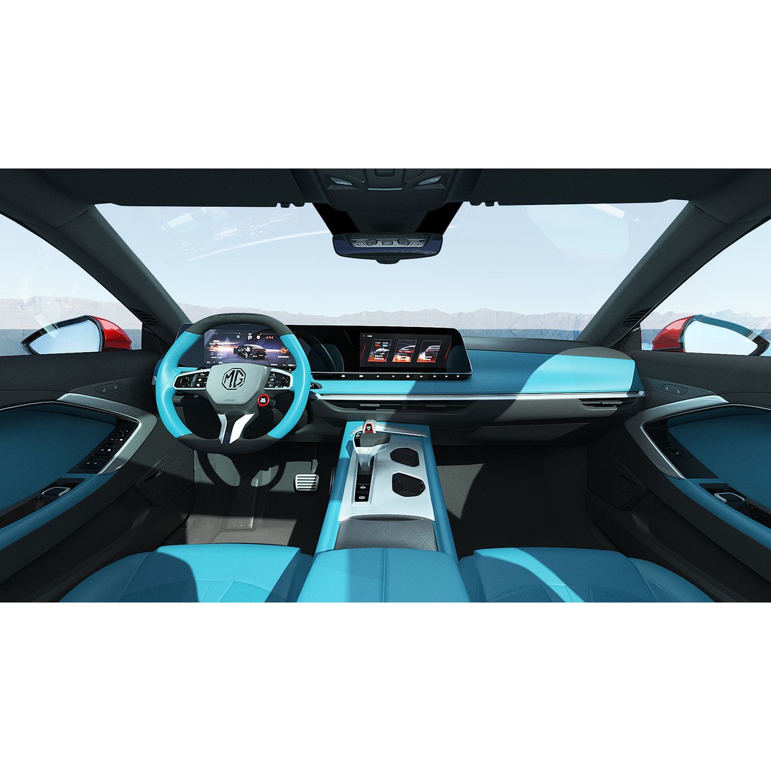 2025 MG7 3D Model – Sport Coupe with Interior, FBX & OBJ Formats - View 12