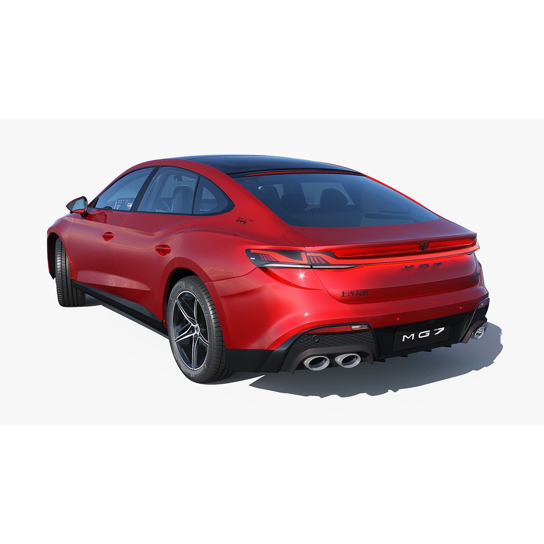 2025 MG7 3D Model – Sport Coupe with Interior, FBX & OBJ Formats - View 19