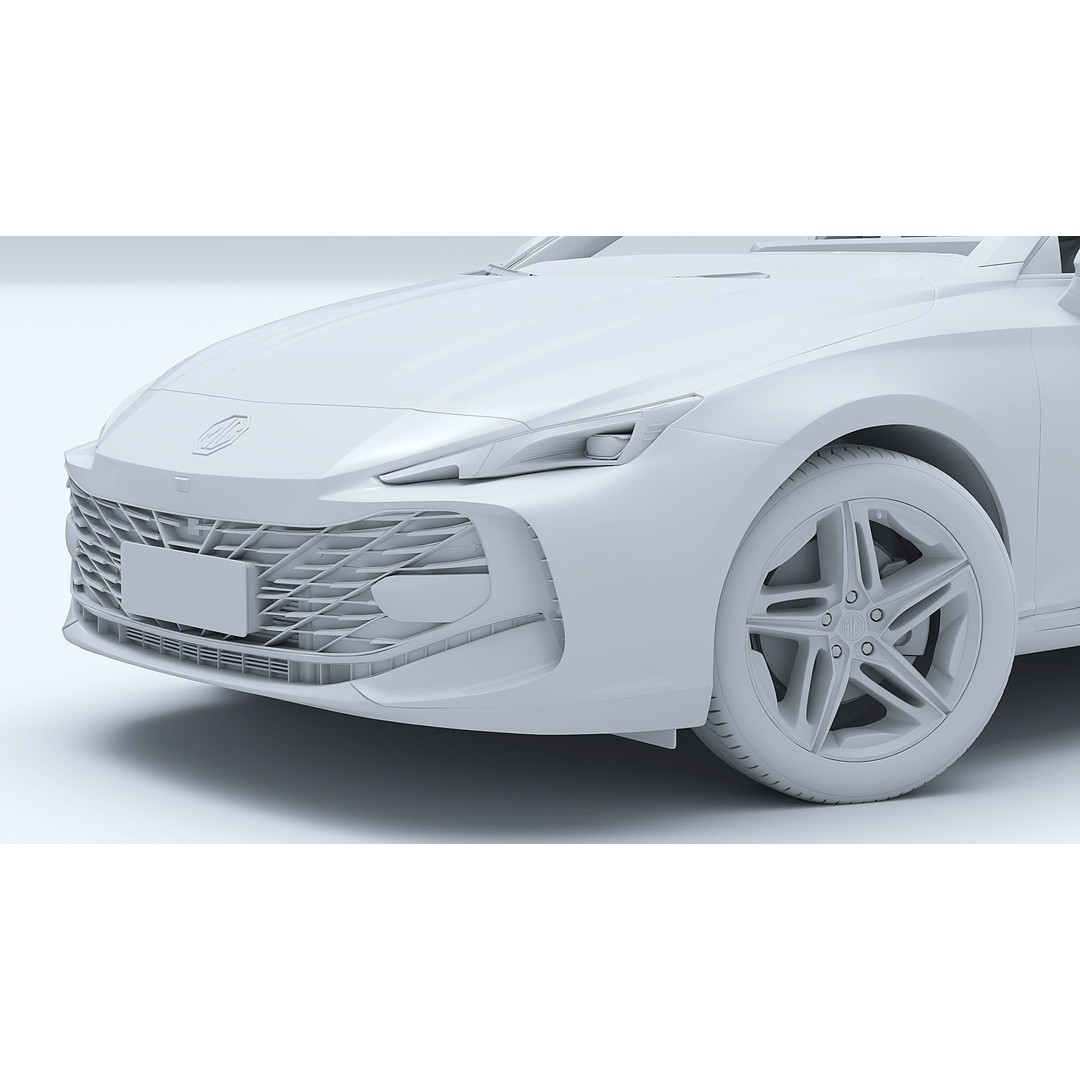 2025 MG7 3D Model – Sport Coupe with Interior, FBX & OBJ Formats - View 24