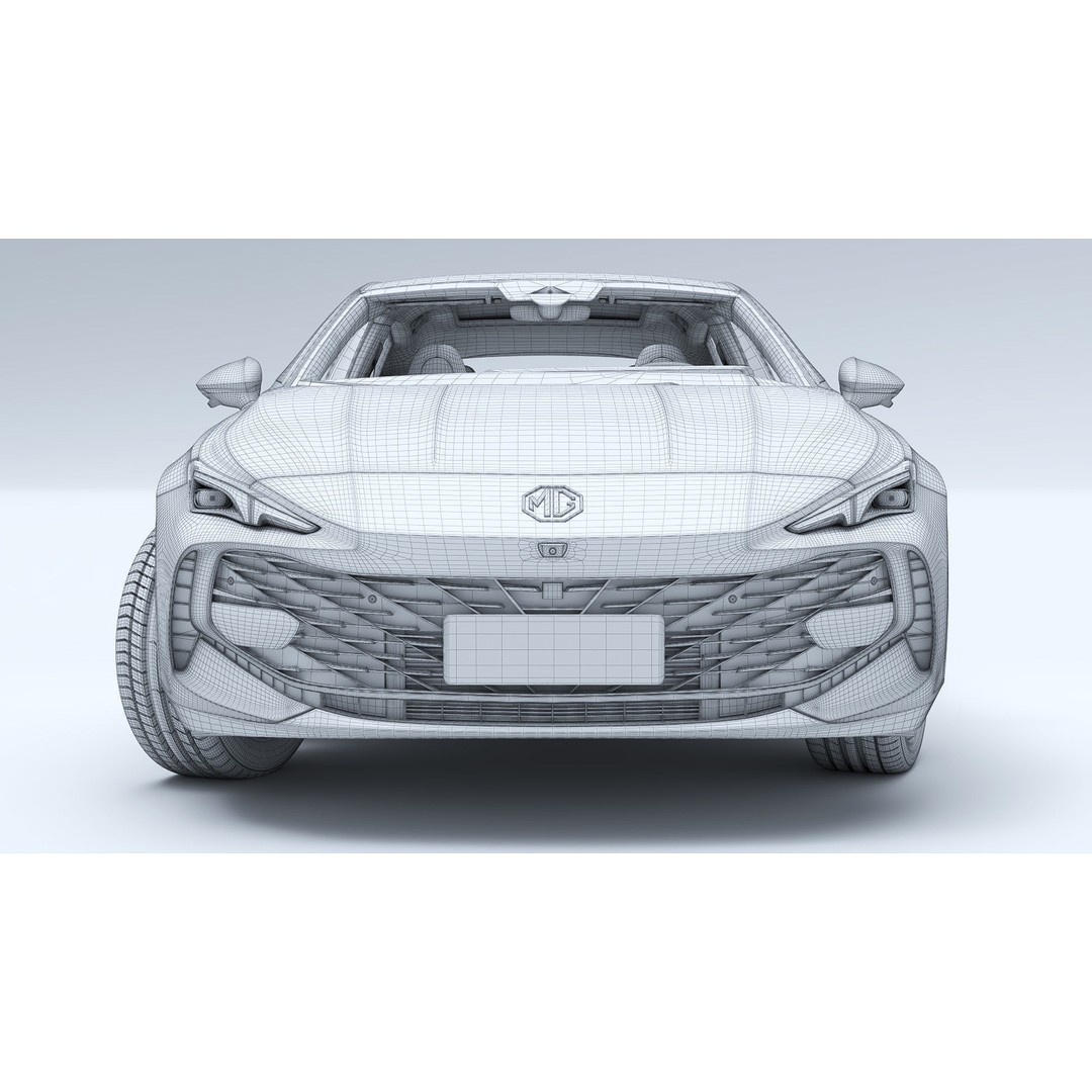2025 MG7 3D Model – Sport Coupe with Interior, FBX & OBJ Formats - View 27