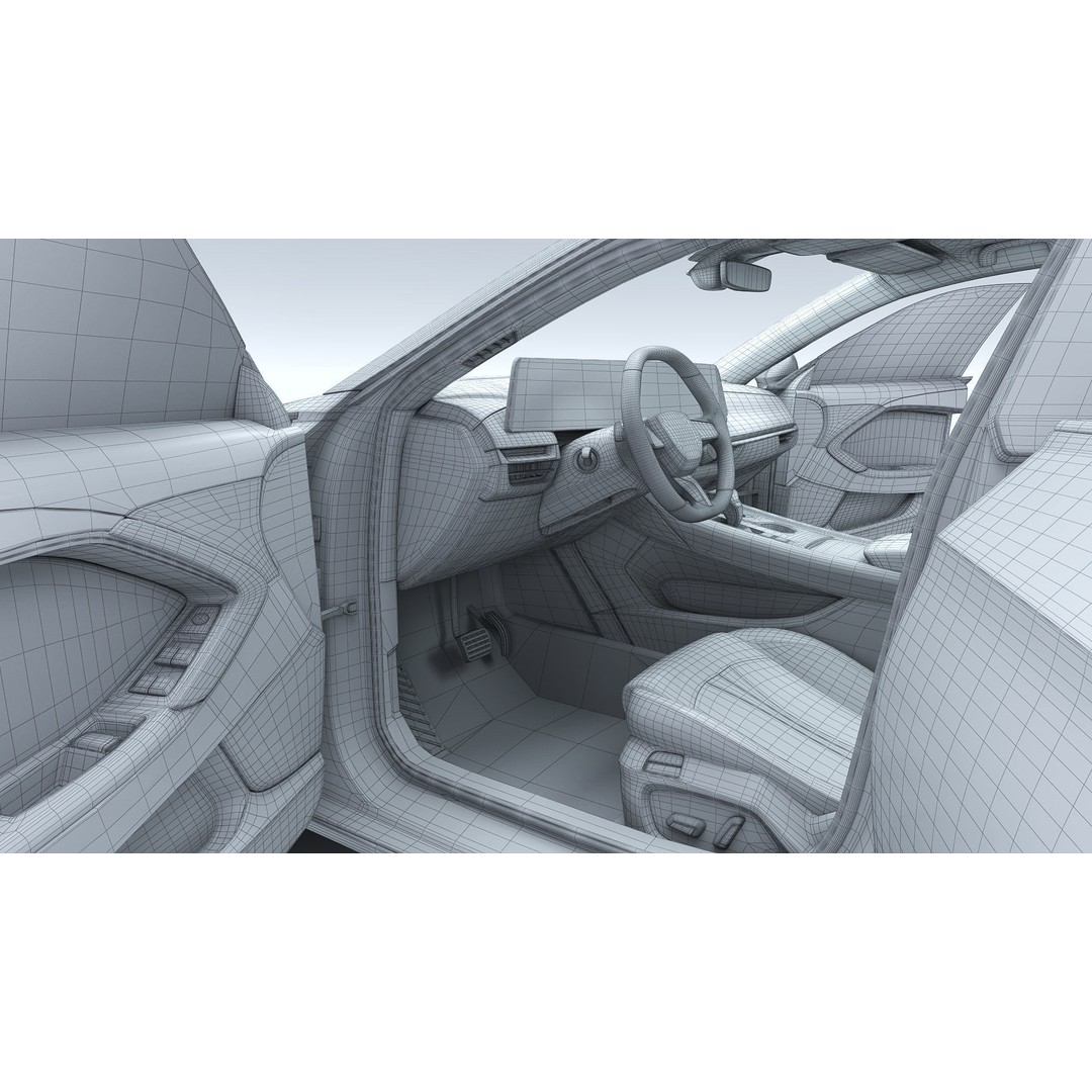 2025 MG7 3D Model – Sport Coupe with Interior, FBX & OBJ Formats - View 31