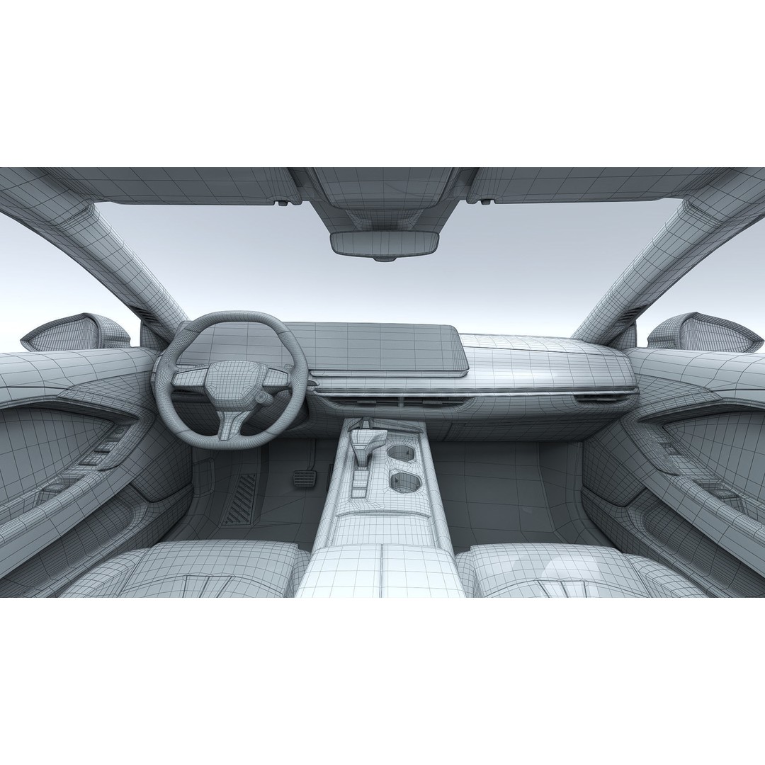 2025 MG7 3D Model – Sport Coupe with Interior, FBX & OBJ Formats - View 33