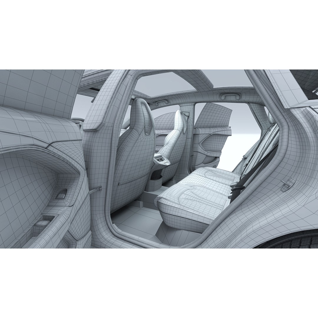 2025 MG7 3D Model – Sport Coupe with Interior, FBX & OBJ Formats - View 37