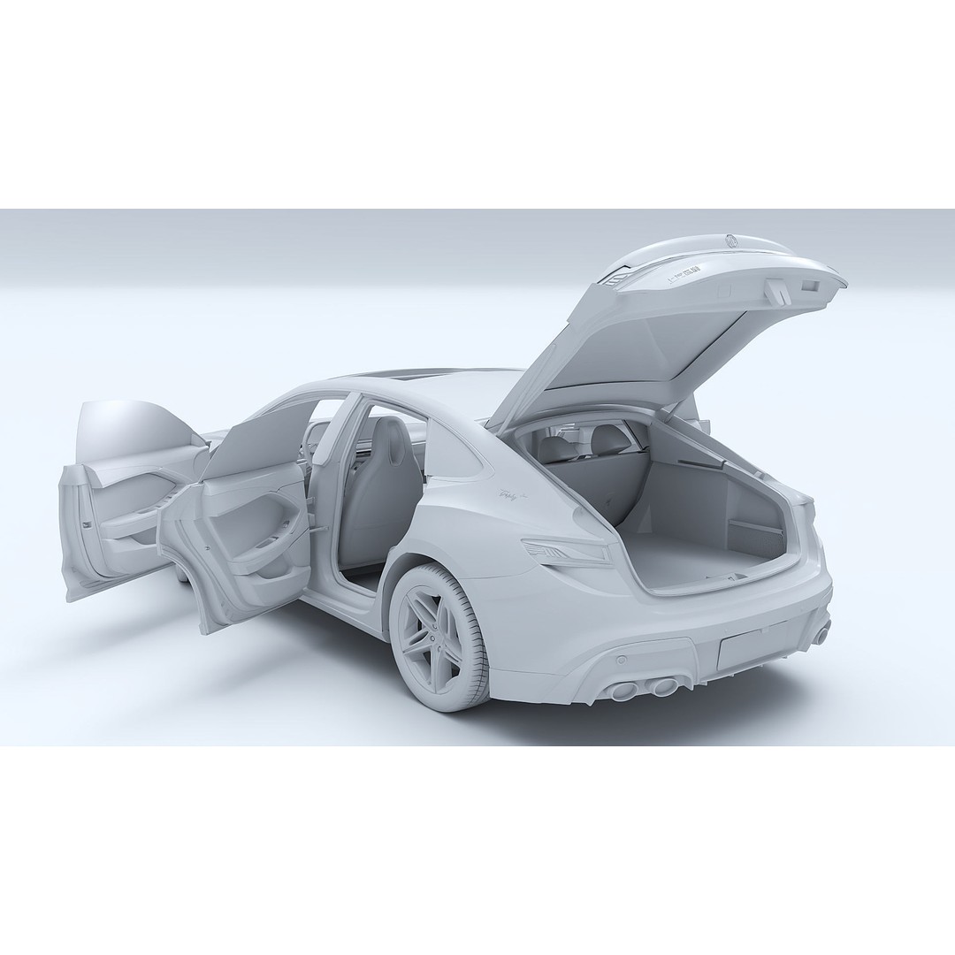 2025 MG7 3D Model – Sport Coupe with Interior, FBX & OBJ Formats - View 40