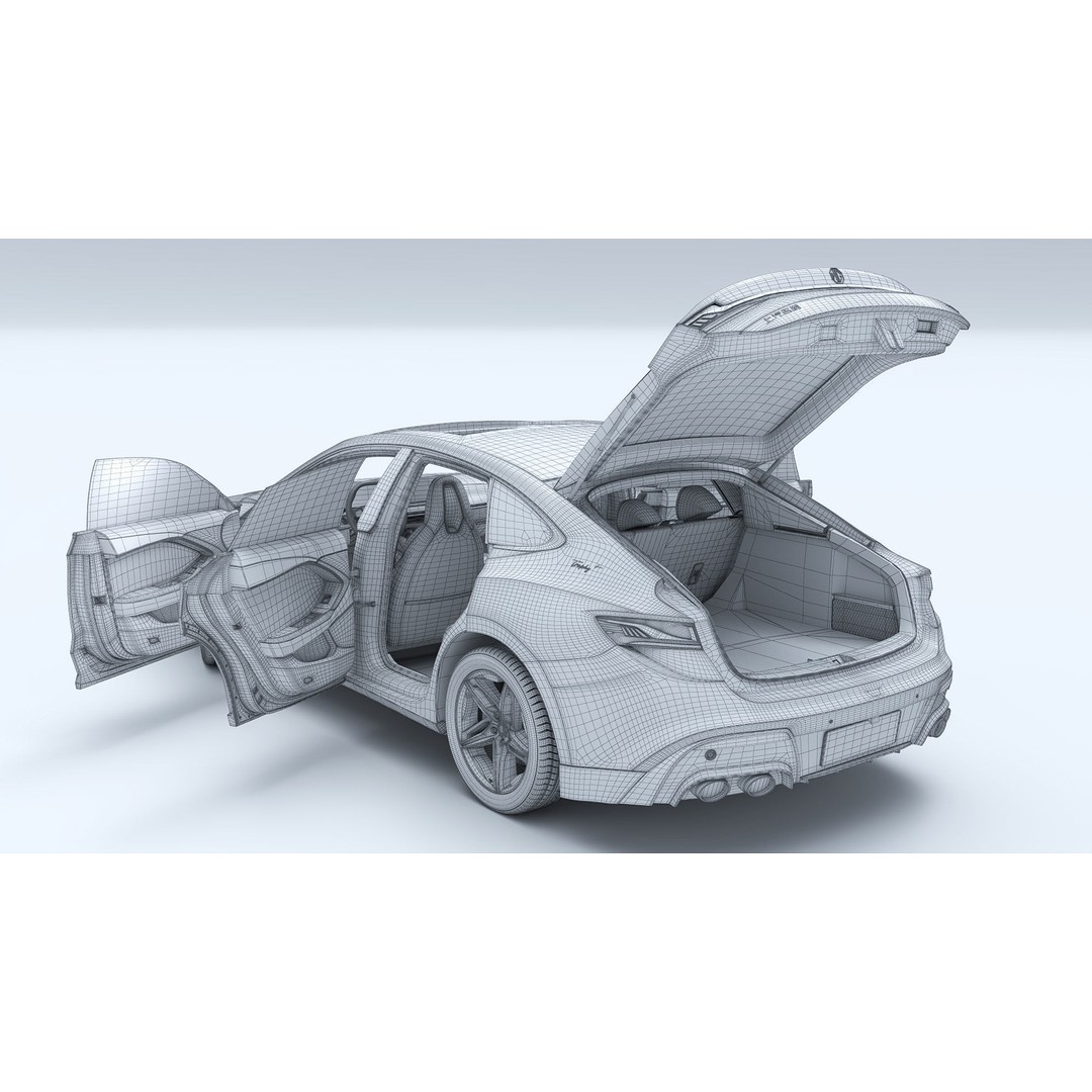 2025 MG7 3D Model – Sport Coupe with Interior, FBX & OBJ Formats - View 41