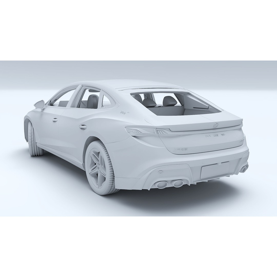 2025 MG7 3D Model – Sport Coupe with Interior, FBX & OBJ Formats - View 44