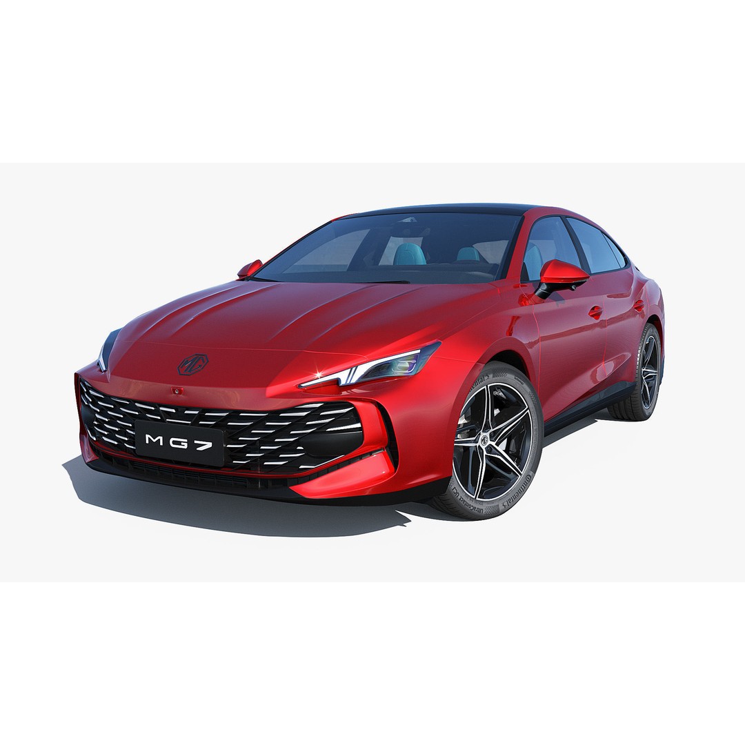 2025 MG7 3D Model – Sport Coupe with Interior, FBX & OBJ Formats - View 5