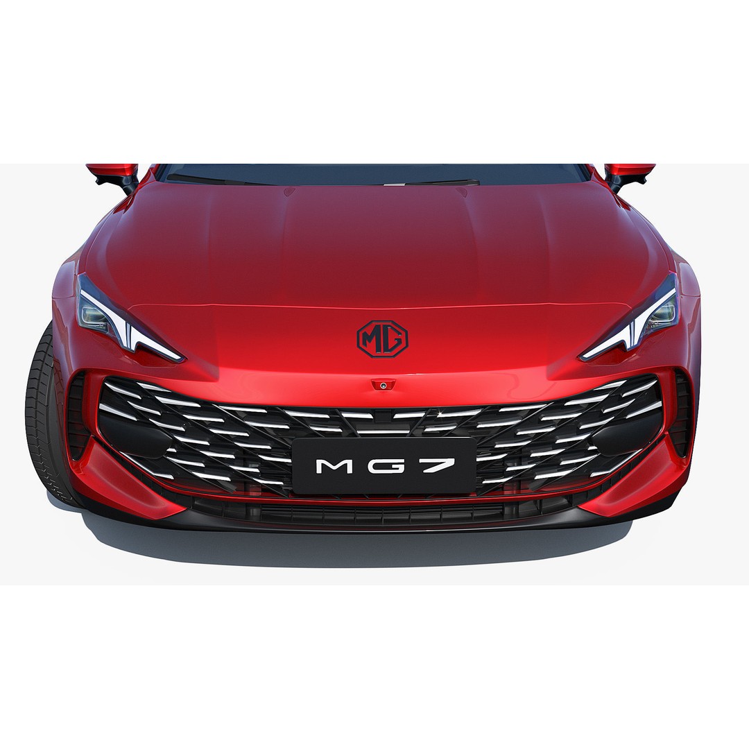 2025 MG7 3D Model – Sport Coupe with Interior, FBX & OBJ Formats - View 6