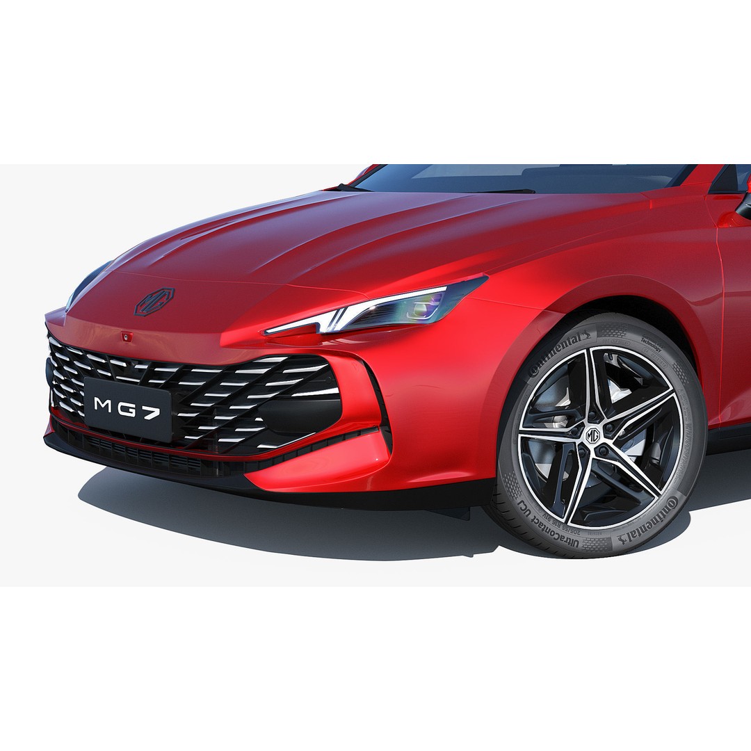 2025 MG7 3D Model – Sport Coupe with Interior, FBX & OBJ Formats - View 8
