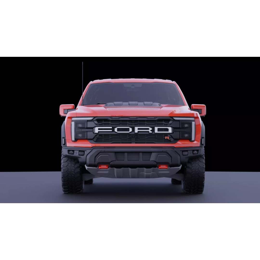 Ford F-150 Raptor R 3D Model – High Fidelity Vehicle Asset, FBX - View 12