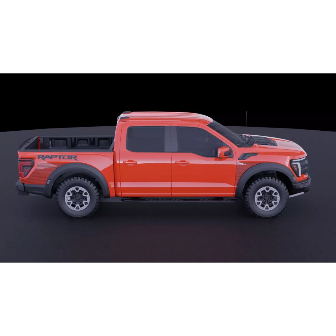 Ford F-150 Raptor R 3D Model – High Fidelity Vehicle Asset, FBX - View 13