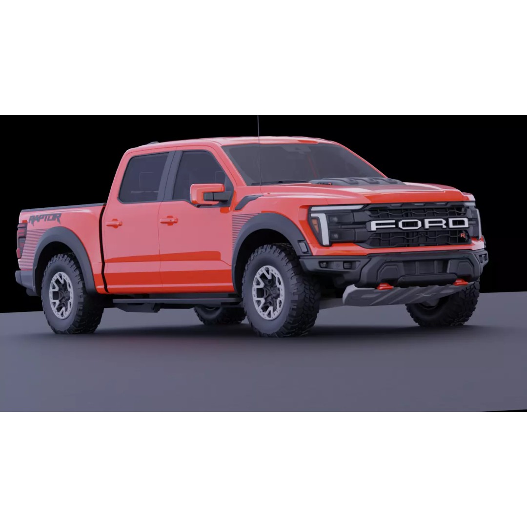 Ford F-150 Raptor R 3D Model – High Fidelity Vehicle Asset, FBX - View 14