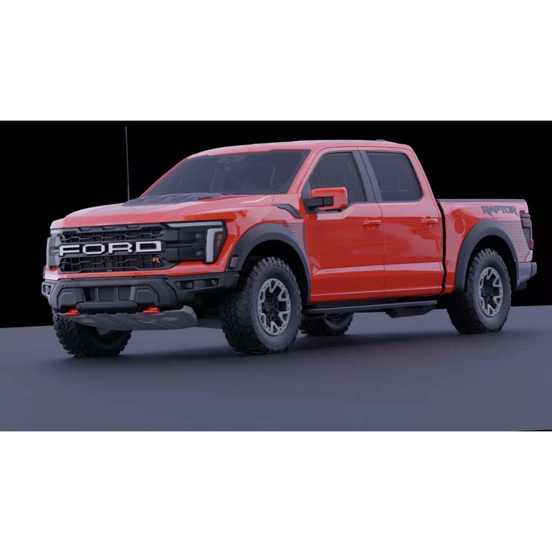 Ford F-150 Raptor R 3D Model – High Fidelity Vehicle Asset, FBX - View 15