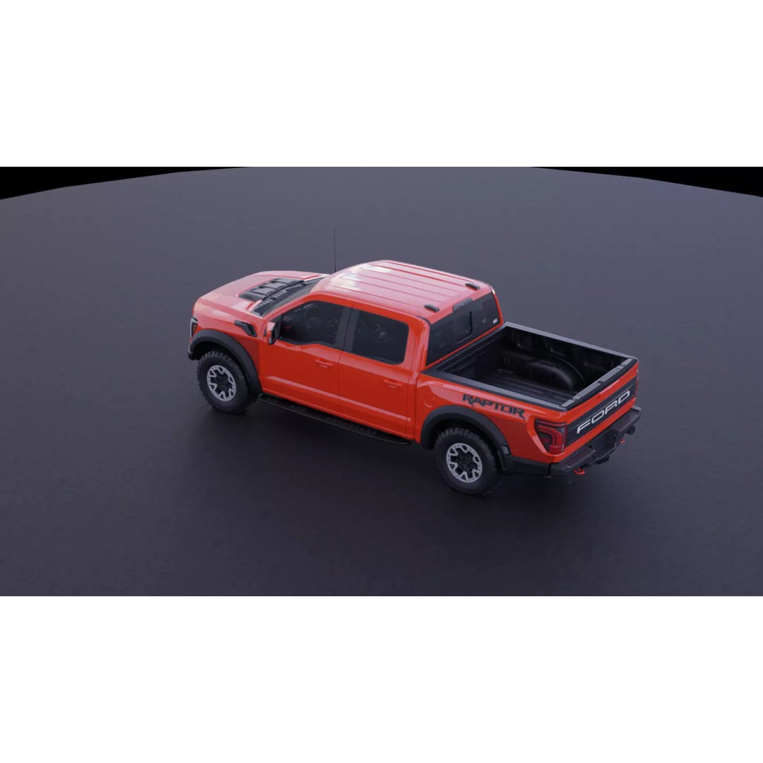 Ford F-150 Raptor R 3D Model – High Fidelity Vehicle Asset, FBX - View 16