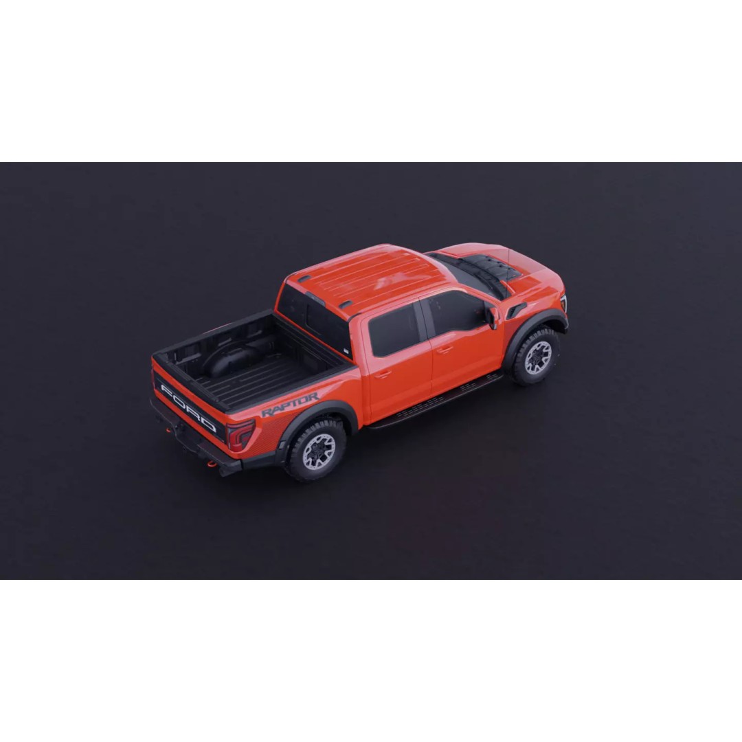 Ford F-150 Raptor R 3D Model – High Fidelity Vehicle Asset, FBX - View 17