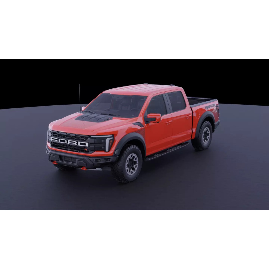 Ford F-150 Raptor R 3D Model – High Fidelity Vehicle Asset, FBX - View 2