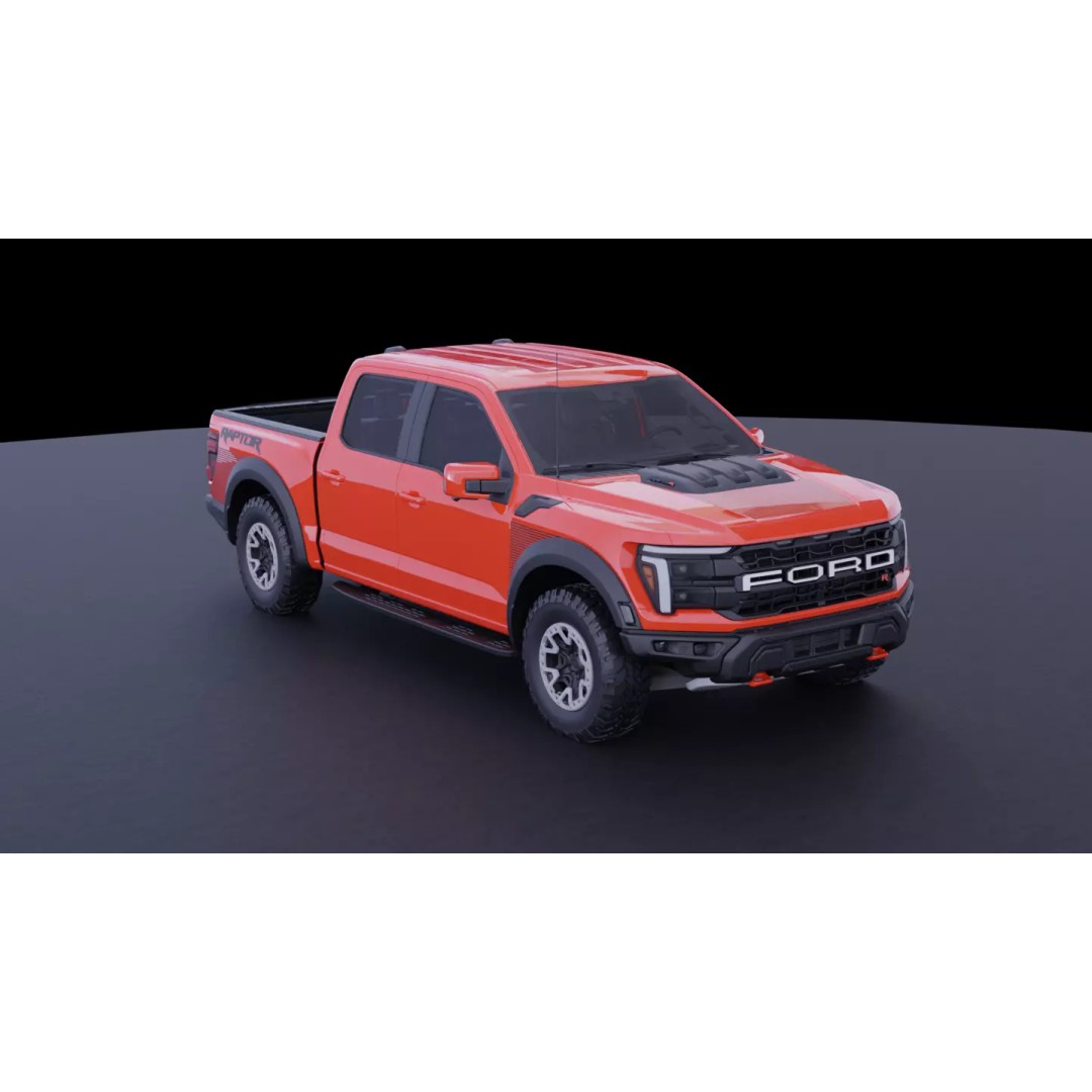 Ford F-150 Raptor R 3D Model – High Fidelity Vehicle Asset, FBX - View 3
