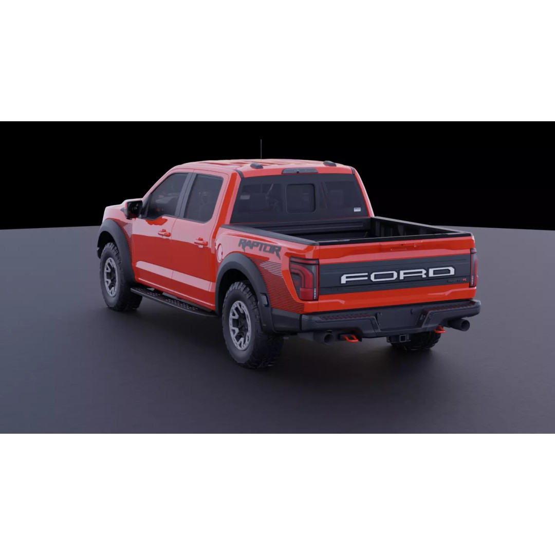 Ford F-150 Raptor R 3D Model – High Fidelity Vehicle Asset, FBX - View 7